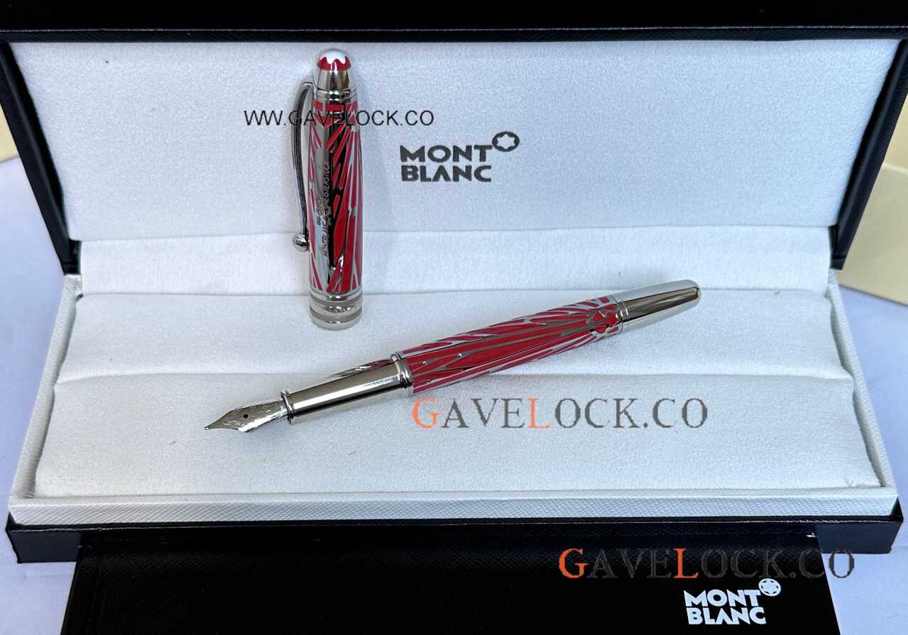 Clone Mont blanc 164 Meisterstuck 100 Yrs Doue Classique Red Fountain